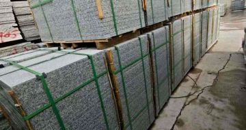 固原芝麻白地铺版 石材地铺石