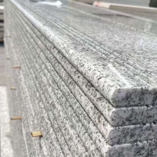 固原芝麻白楼梯踏步 花岗岩楼梯板材