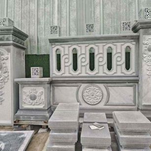 固原芝麻灰异形别墅门头