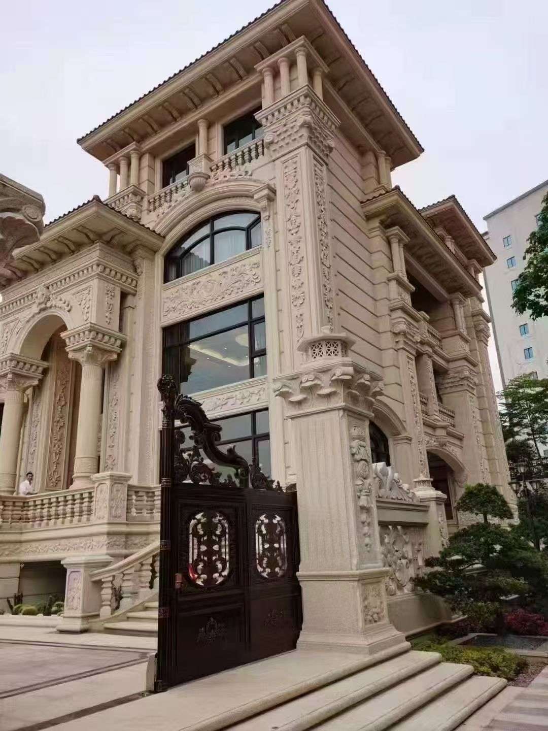 固原黄金麻别墅外墙异形定制