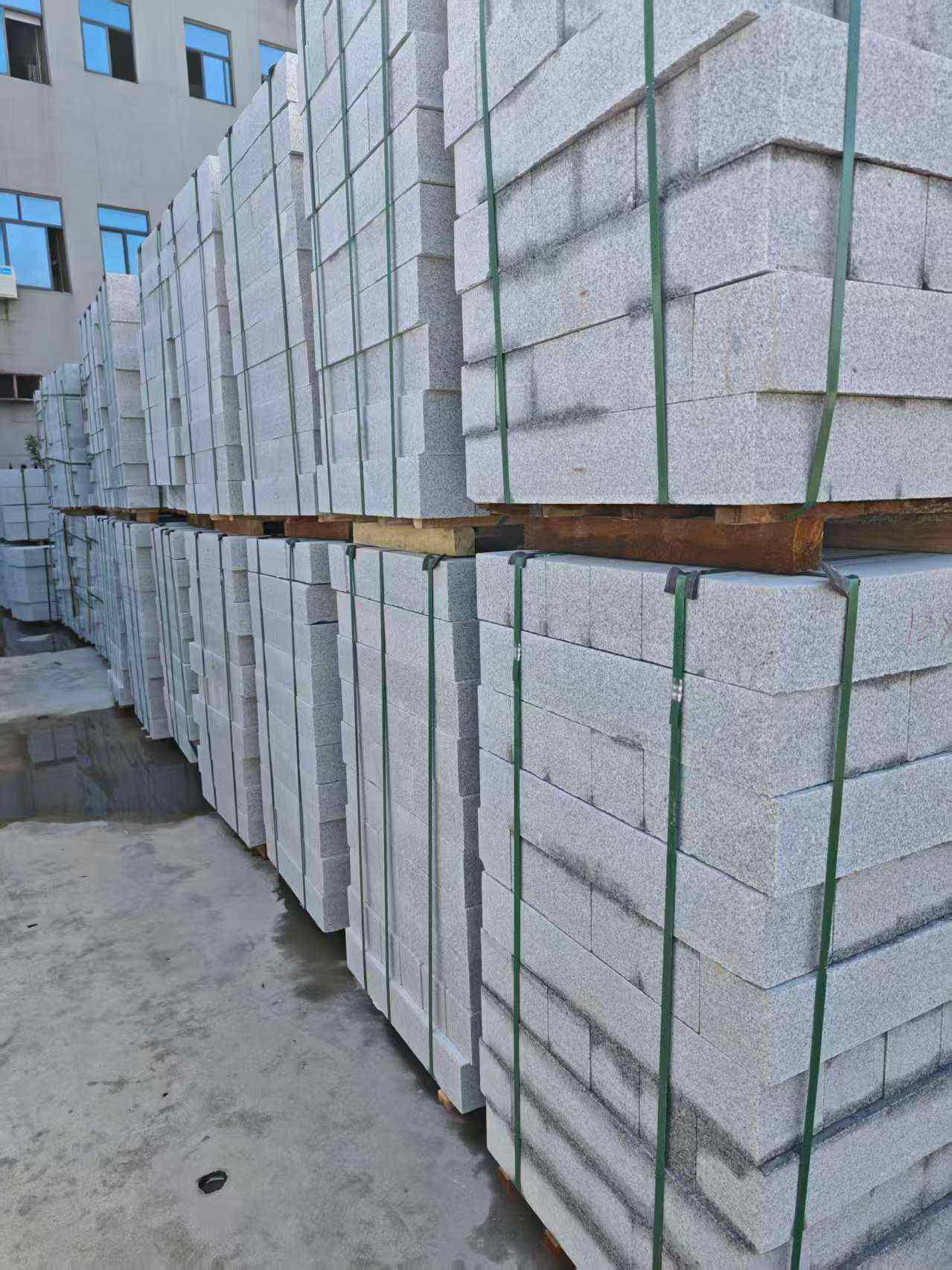 固原芝麻白路牙石，路侧石