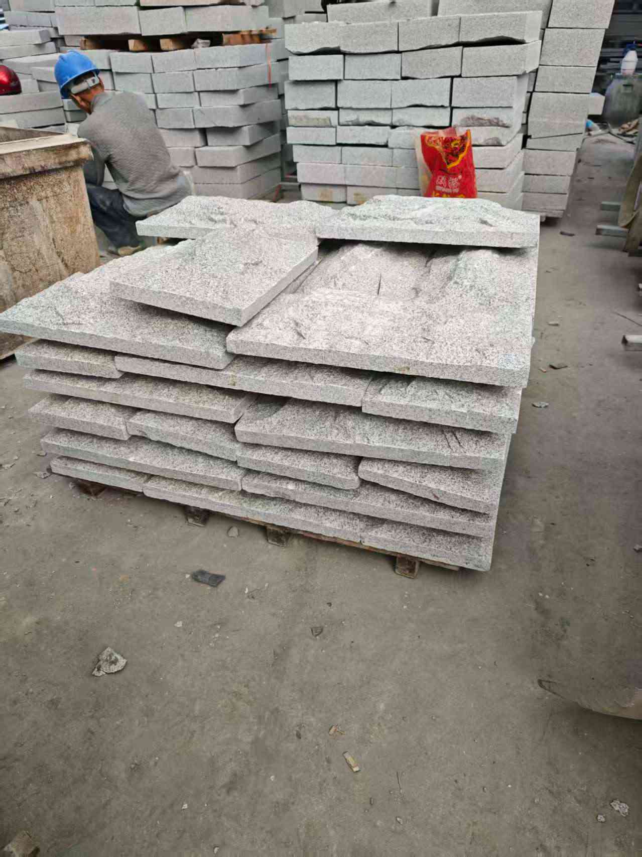 固原芝麻白蘑菇石，自然面