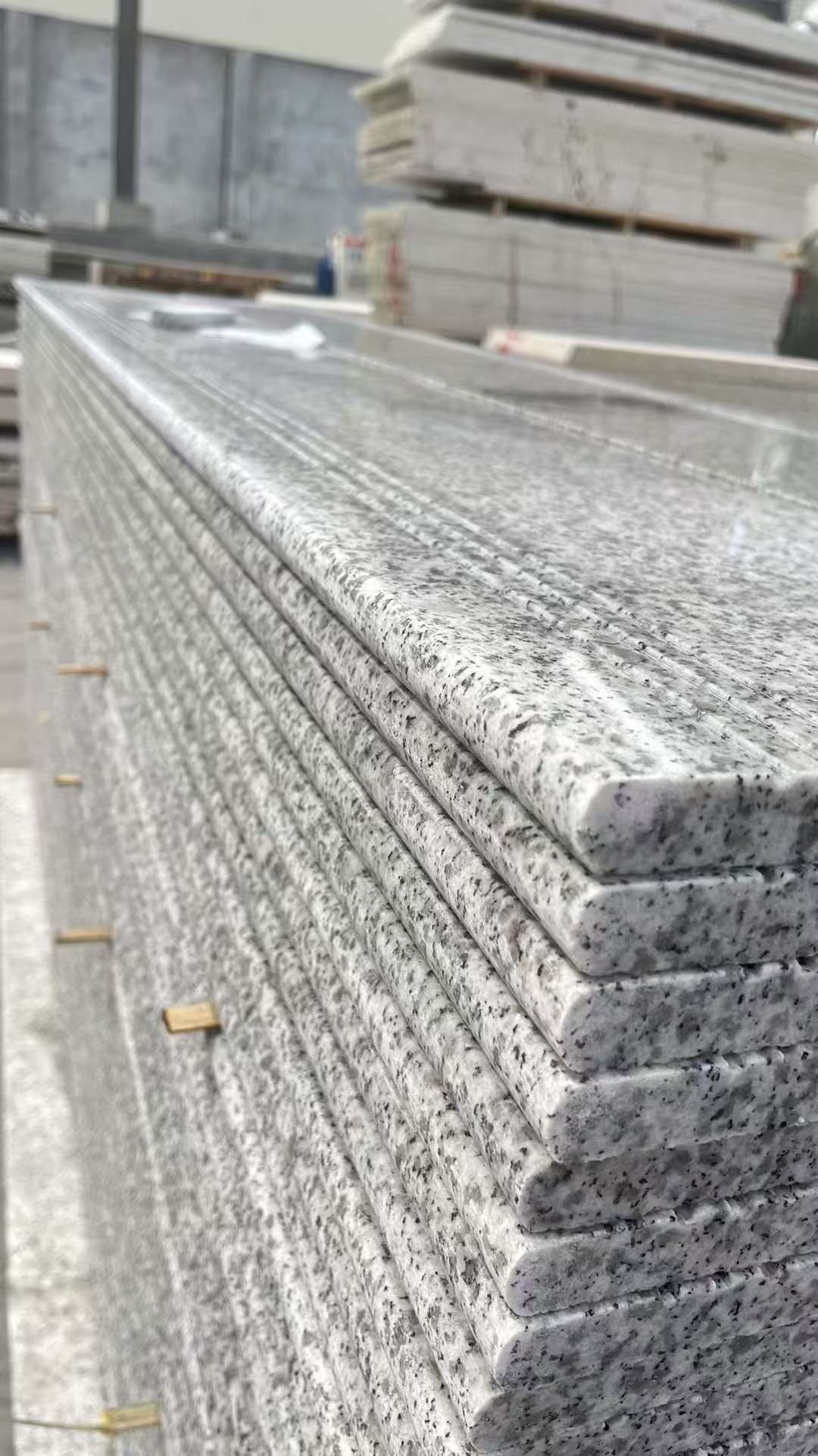 固原芝麻白楼梯踏步 花岗岩楼梯板材